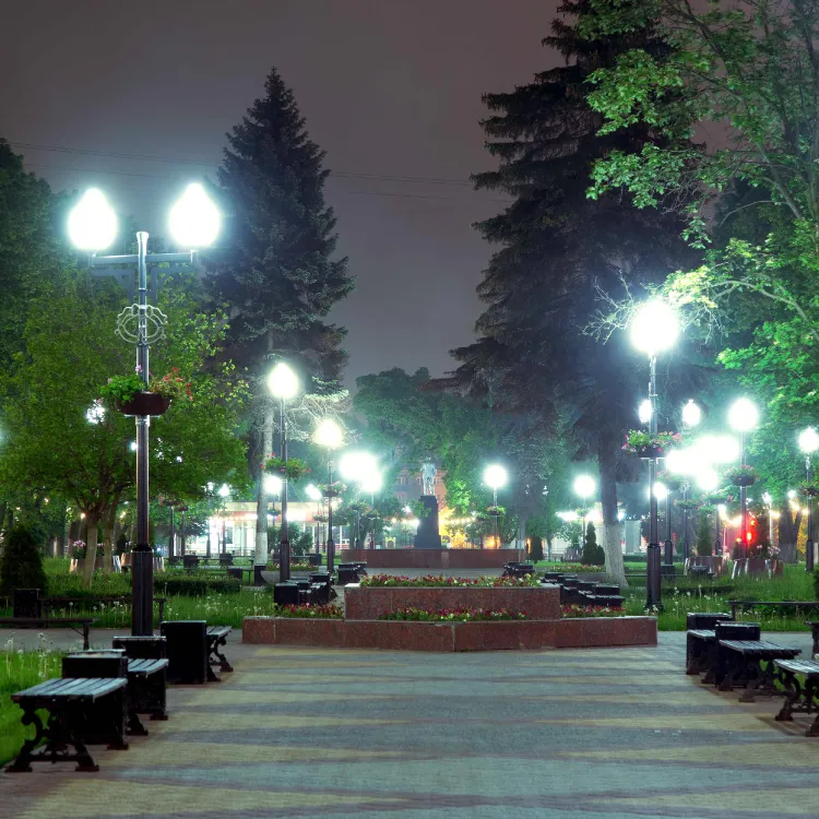 IoT street lighting enhancing energy efficiency and public safety with dynamic controls.