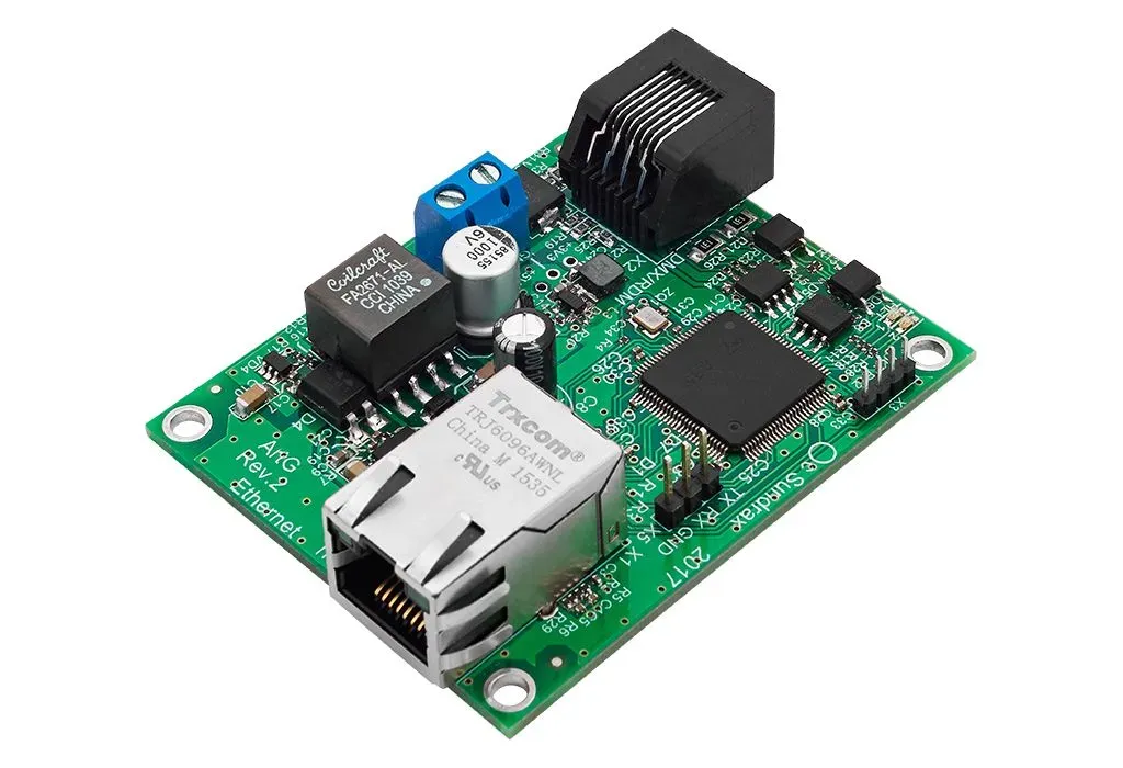 ArtGate Board PCB Art-Net/sACN to DMX converter with two optically isolated DMX ports Sundrax Entertainment