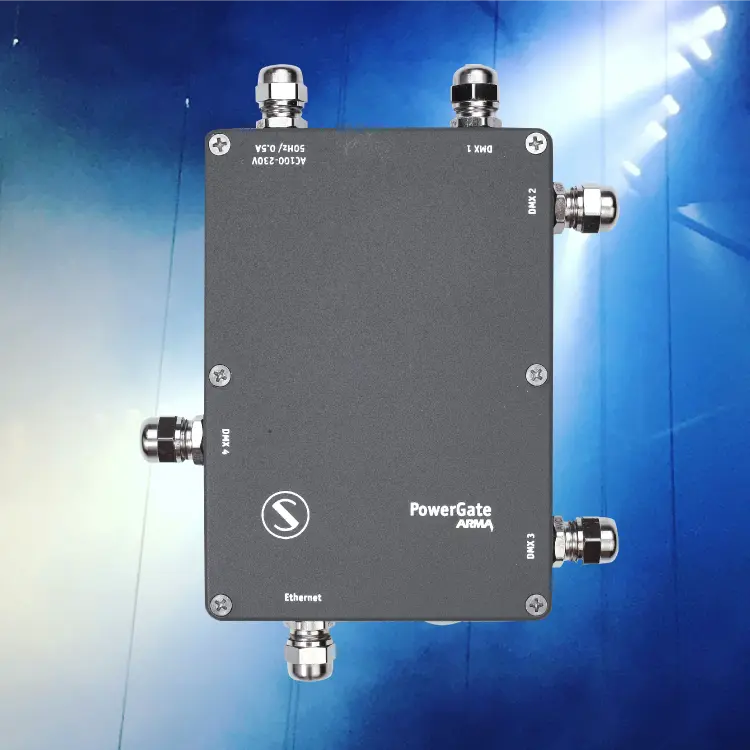 PowerGate powering DMX512 lighting in an architectural monument where new cabling is impossible