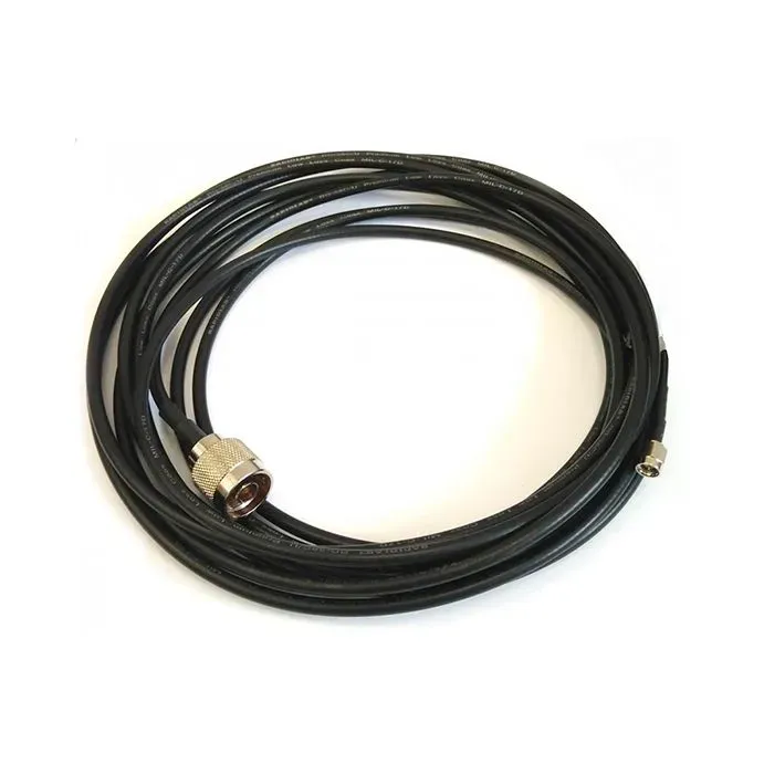 BeDMX antenna cable with SMA and N-type connectors A specialized cable connecting an antenna to a controller, enhancing BeDMX signal transmission.