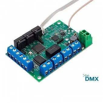 PCB wireless 8/16 bit universal 12-24V DC with RDM functionality constant voltage DMX LED controller designed for use in theatrical scenery Sundrax Entertainment