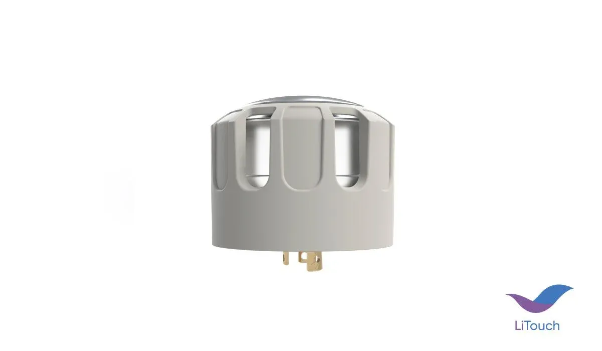 LiTouch wireless (868/915 MHz) NEMA street light luminaire controller, side View