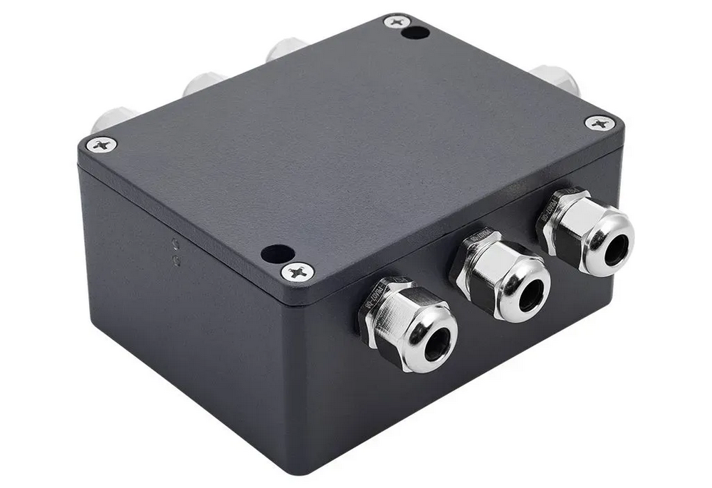 Side view of PixelGate Arma with SPI channel and power input cable glands