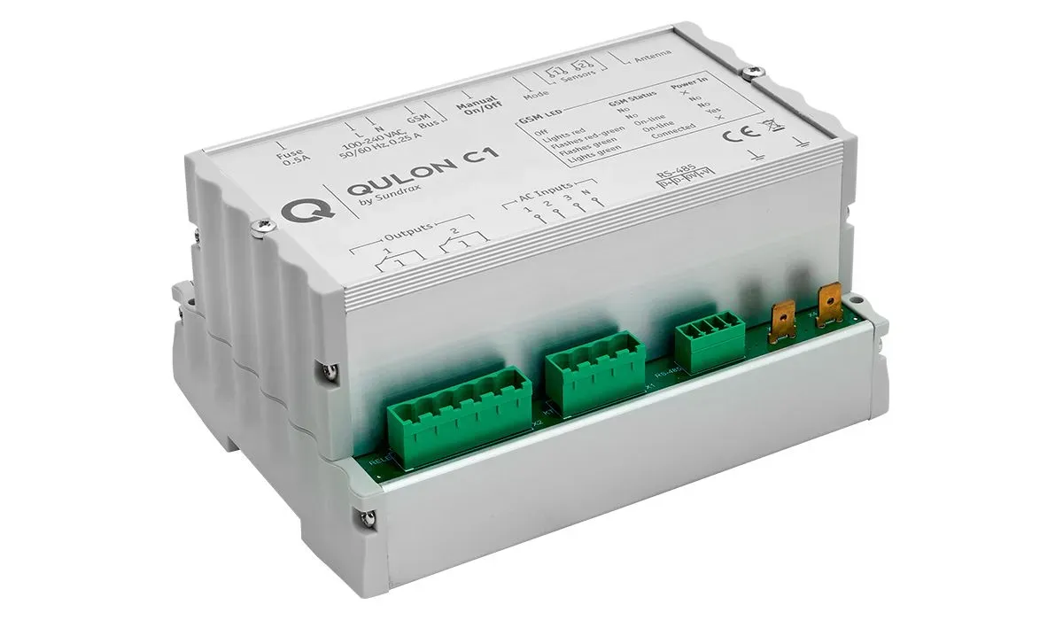 QULON C1 small street lighting controller with diagnostics Small street light controller – QULON C1 remote diagnostic panel