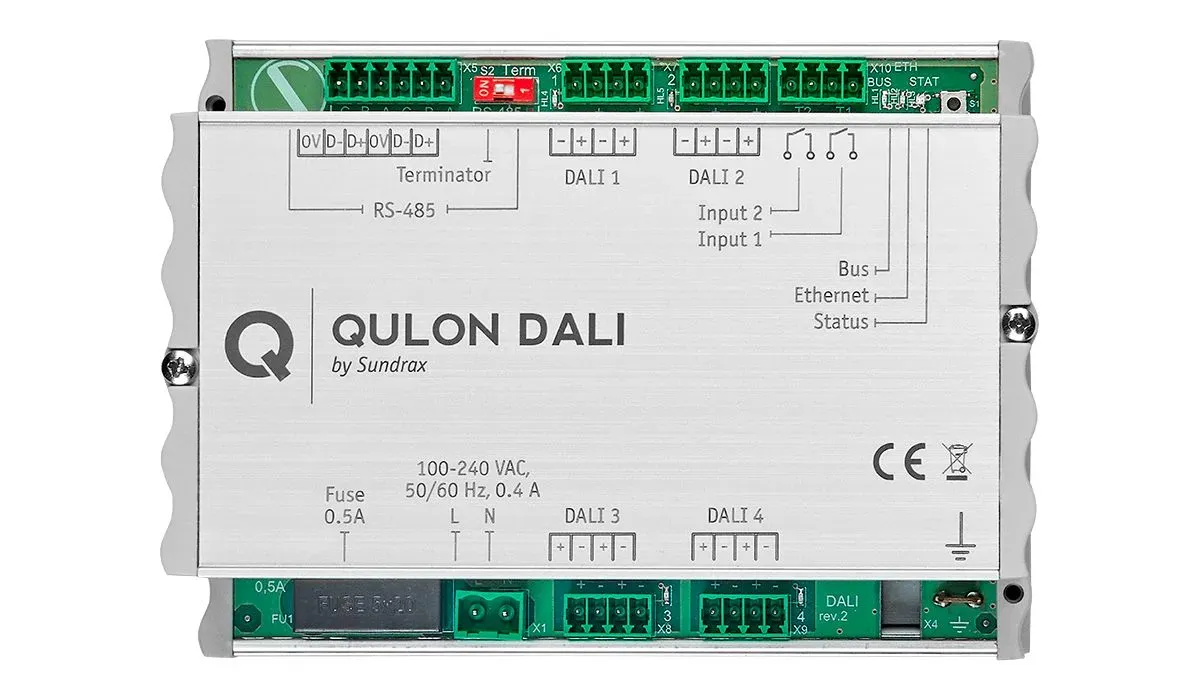 DALI Gateway for lighting management, top view