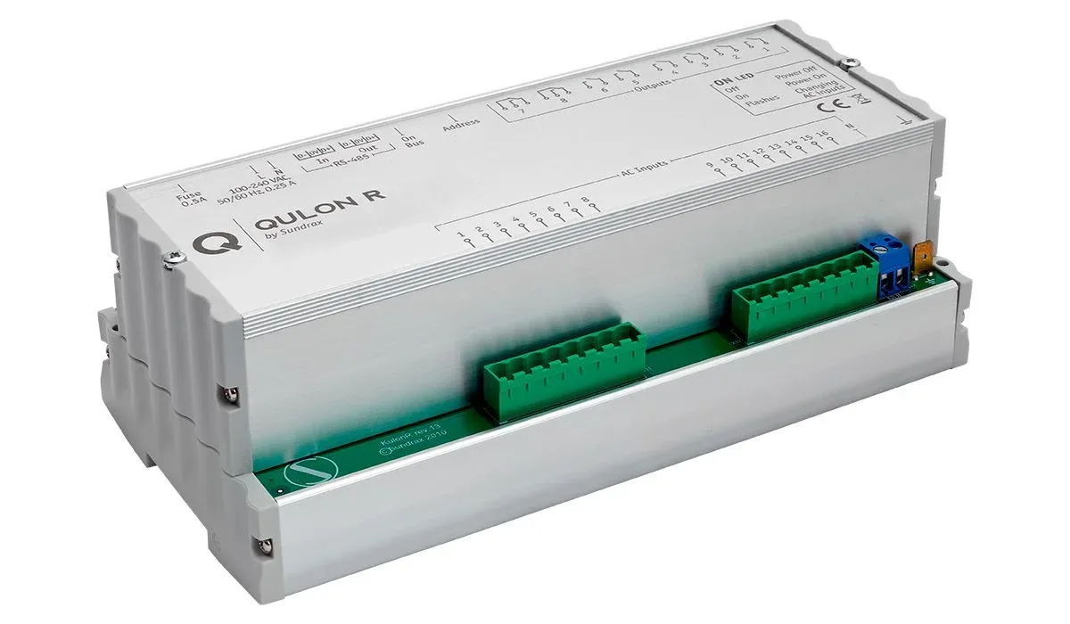 QULON R Modbus-RTU I/O Extension module for lighting management, announcement view