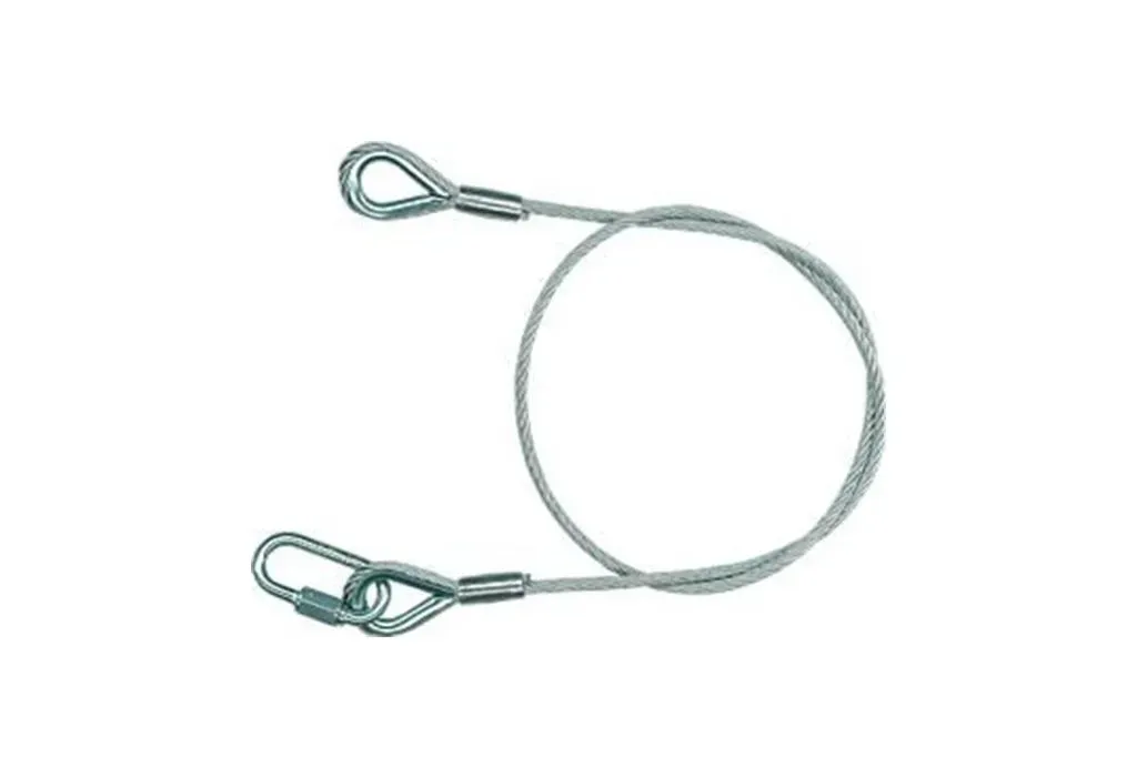 Safety bond for stage equipment A safety cable that prevents equipment from falling in case of primary mount failure.