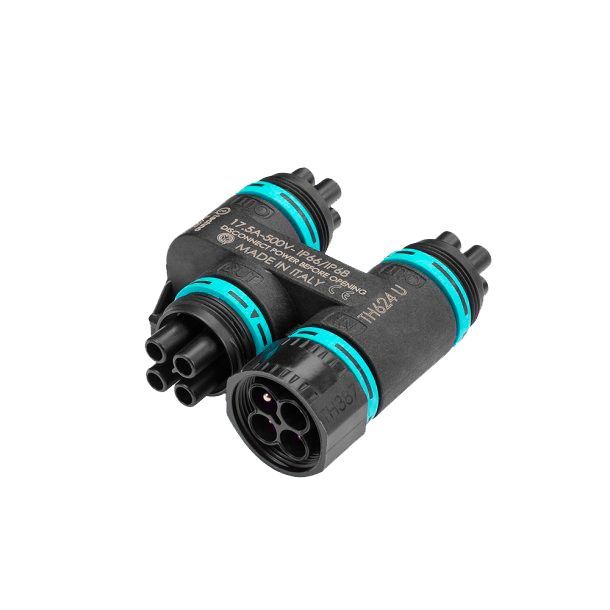 TH624 4-pole power distributor 4-pole Y distributor for TH387 power connector Smart Pole