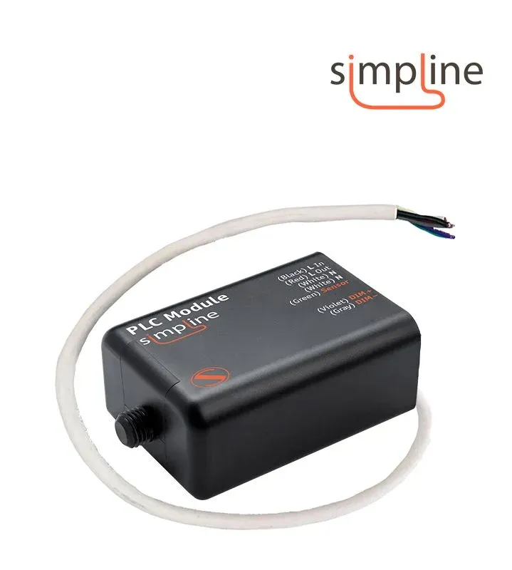 Street light luminaire control - Wire Simpline Node with PLC Wire Simpline Node for street light control and dimming, compatible with motion sensors
