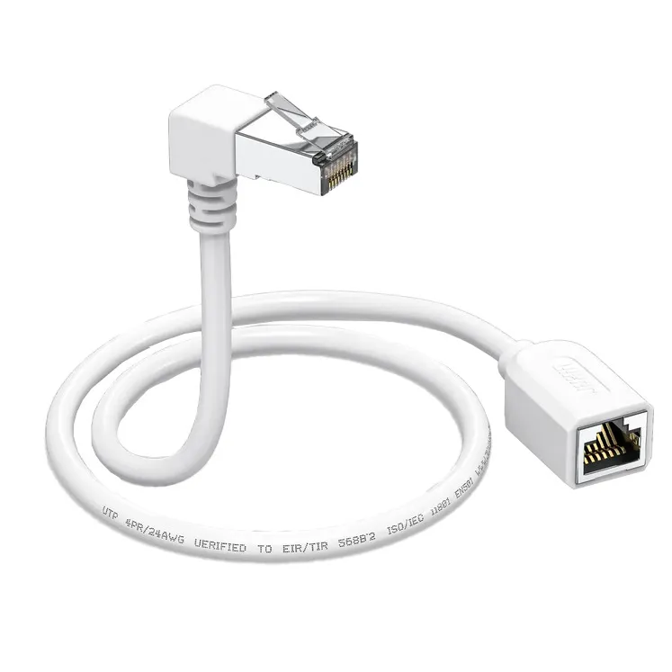 Right angle Ethernet adapter An adapter with a right-angle connector, ideal for compact installations.