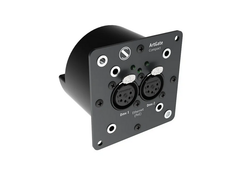 Compact Art-Net/sACN to DMX converter for theater lighting