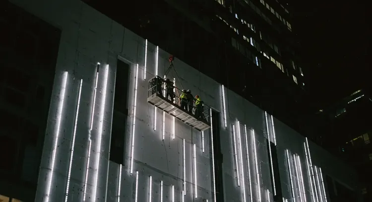 Museum exhibit using both architectural and accent lighting managed through gateway