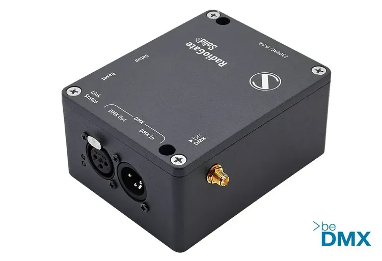 RadioGate Solid Wireless DMX transceiver for indoor installation Sundrax Entertainment