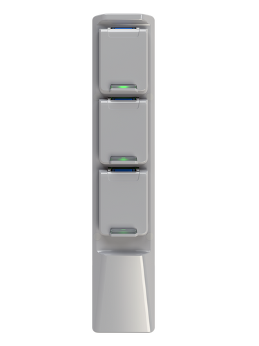 External socket unit for charging controller Smart Pole Solution